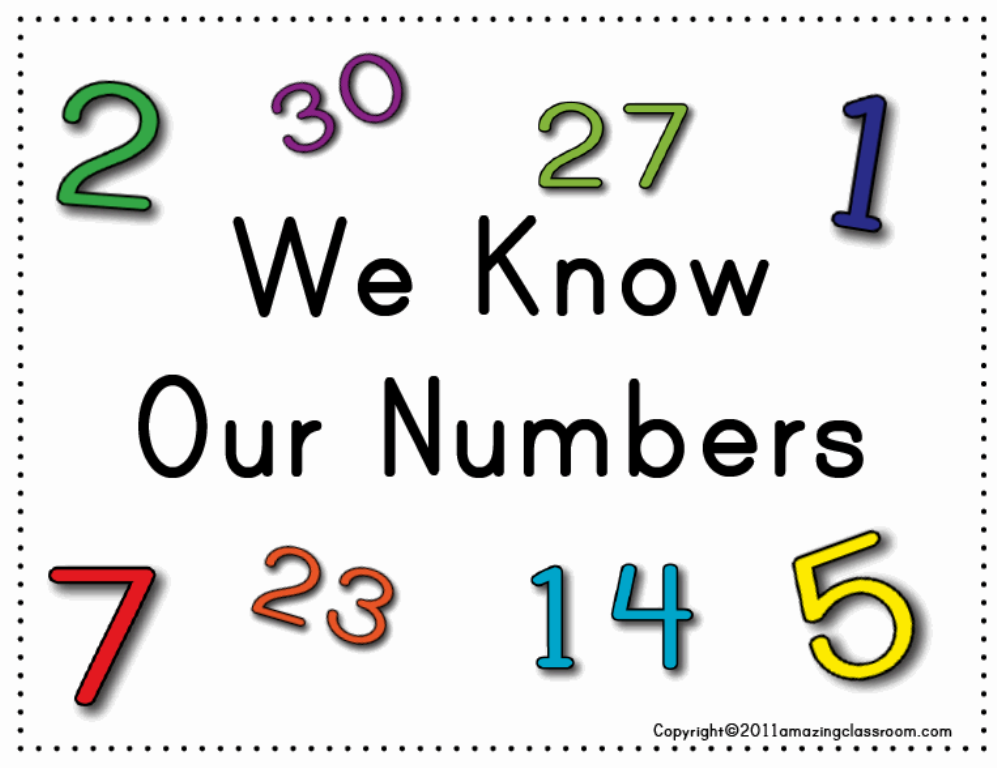 Information about our numbers.