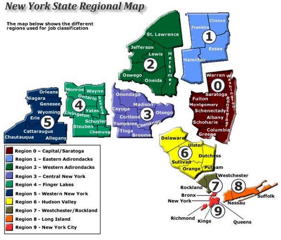 Map of New York Capital District area Ballroom Dances